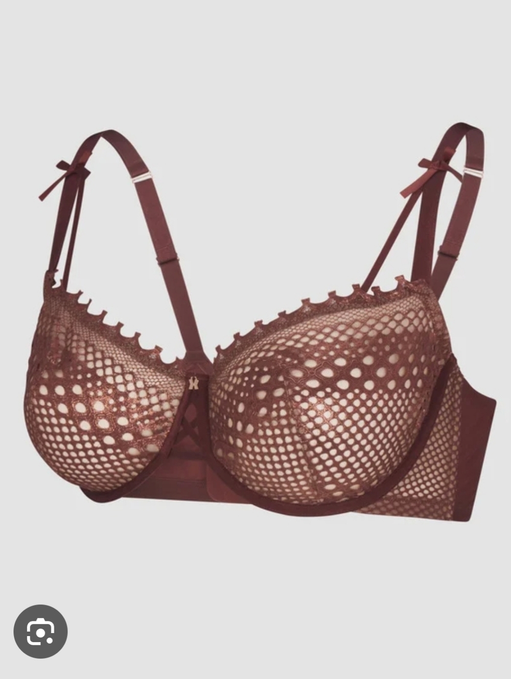 Savage X Fenty Mod Poppy Unlined Lace Balconette Bra